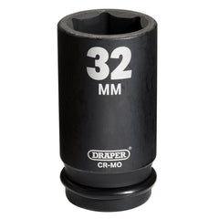 Draper Hi-TORQ® Deep Impact Socket, 3/4" Sq. Dr., 32mm 71924