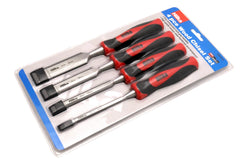 Hilka 4 pce Wood Chisel Set Soft Grip 72040104