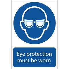 Draper Eye Protection' Mandatory Sign, 200 x 300mm 72080