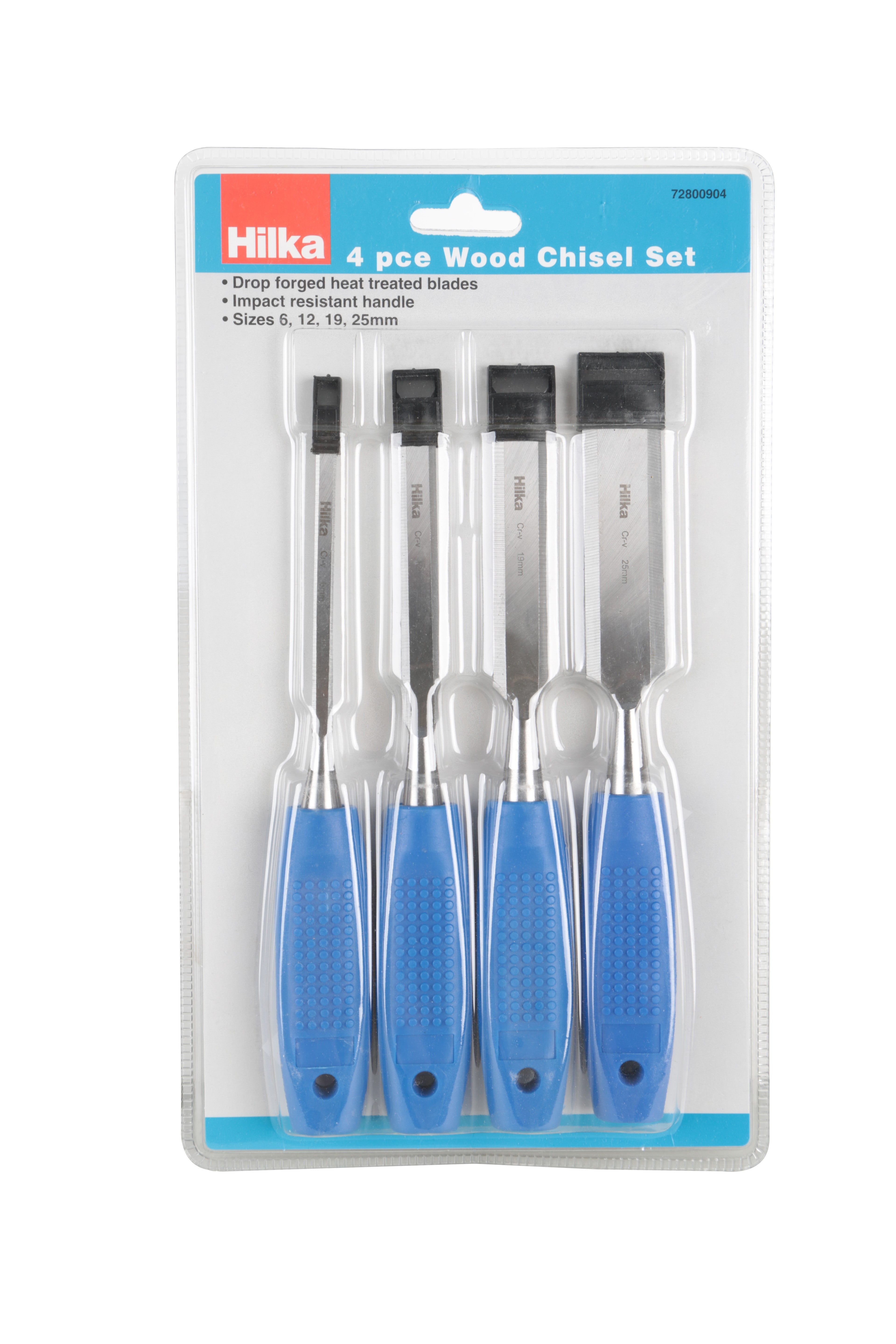 Hilka 4 pce Wood Chisel Set 72800904
