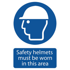 Draper Safety Helmet Must Be Worn 72869