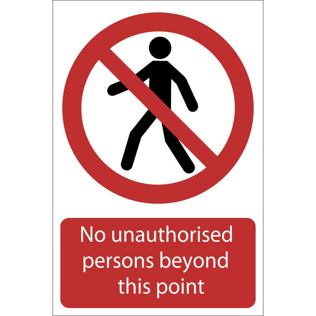 Draper No Unauthorised Persons Beyond This Point 72937