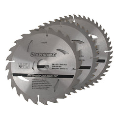 Silverline TCT Circular Saw Blades 24, 40, 48T 3pk 749249