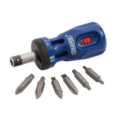 Draper Stubby Ratchet Screwdriver and Bit Sets Countertop Display (24 Piece) 75065
