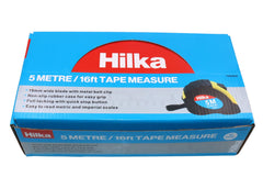 Hilka 5m/16ft Tape Measures in 12 pce Display 75950505