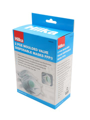 Hilka 2 pce Moulded Valve Disposable Masks FFP3 77507203