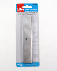 Hilka 10 pce Scraper 150mm Blades 78306010