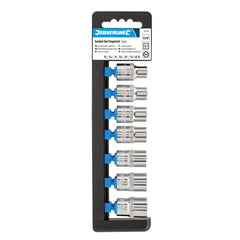 Silverline Socket Set 1/2" Drive 6pt A/F 7pce 783101