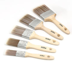 Hilka 5 pce Wooden Synthetic Bristle Paint Brushes 78710505