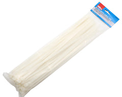 Hilka 50 7.2mm x 400mm Cable Ties White 79050400