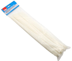 Hilka 50 7.2mm x 400mm Cable Ties White 79050400