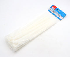 Hilka 50 7.2mm x 300mm Cable Ties White 79075300