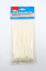 Hilka 100 3.6mm x 150mm Cable Ties White 79100150