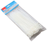 Hilka 100 4.8mm x 200mm Cable Ties White 79150200