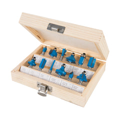 Silverline 1/4" TCT Router Bit Set 12pce 792084