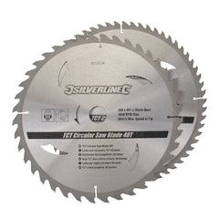 Silverline TCT Circular Saw Blades 40, 60T 2pk 803634