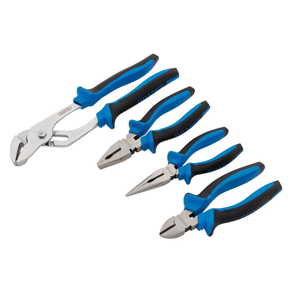 Draper Soft Grip Pliers Set (4 Piece) 81147