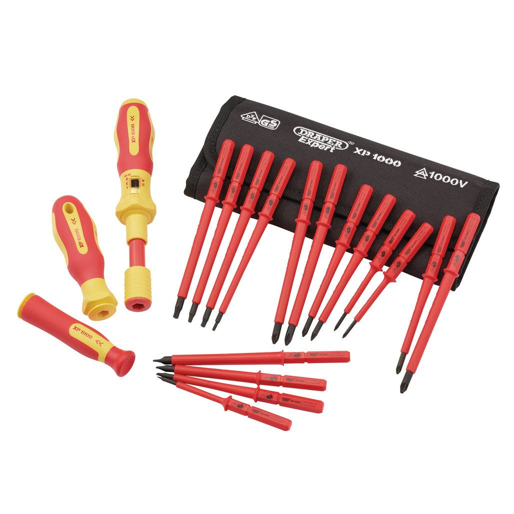 Draper XP1000® VDE Interchangeable Torque Screwdriver Set (19 Piece) 81762