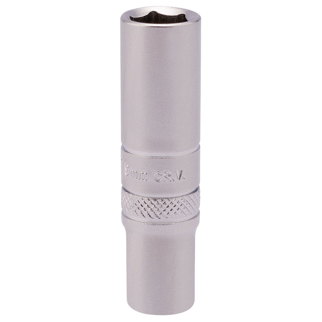 Draper Expert 6 Point Deep Socket, 1/4" Sq. Dr., 9mm 82139