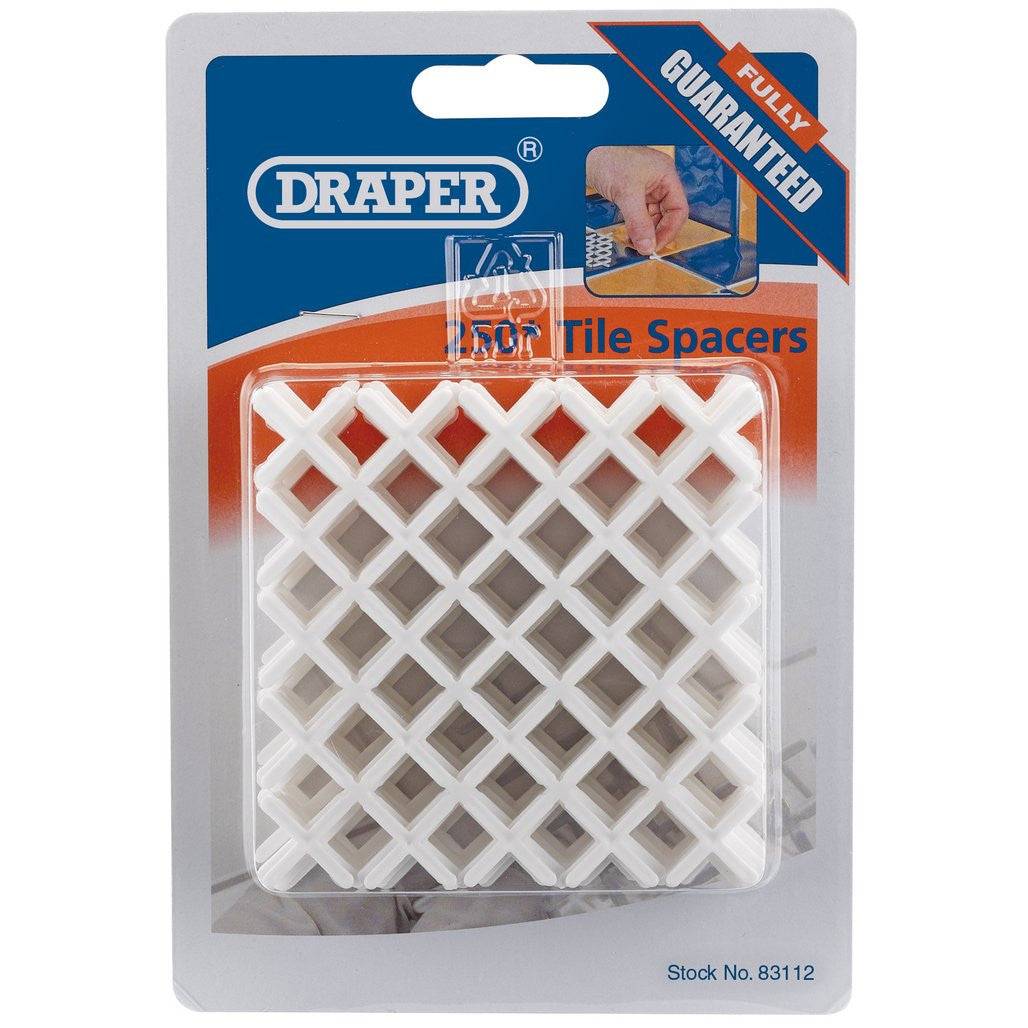 Draper Tile Spacers, 2mm (Approx 250) 83112