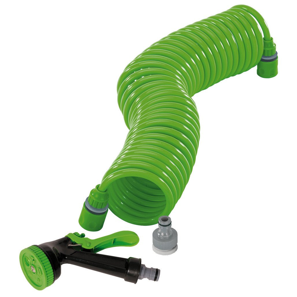 Draper Recoil Hose with Spray Gun and Tap Connector, 10m 83984
