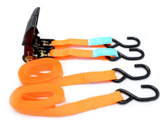 Hilka 2 pce 25mm x 4.5m Ratchet Tie Downs 84134002
