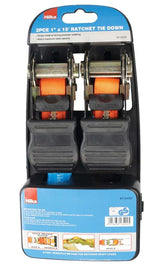 Hilka 2 pce 25mm x 4.5m Ratchet Tie Downs 84134002