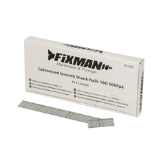 Fixman Galvanised Smooth Shank Nails 18G 5000pk 861880
