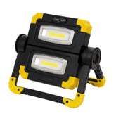 Draper Twin COB LED Rechargeable Work Light, 10W, 850 Lumens, Micro USB Cable Supplied