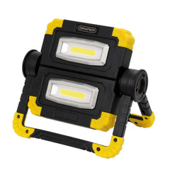 Draper Twin COB LED Rechargeable Work Light, 10W, 850 Lumens, Micro USB Cable Supplied