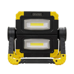 Draper Twin COB LED Rechargeable Work Light, 10W, 850 Lumens, Micro USB Cable Supplied
