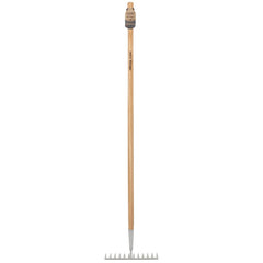 Draper Heritage Stainless Steel Garden Rake with Ash Handle 99015