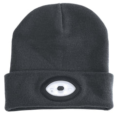 Draper Beanie Hat with Rechargeable Torch, One Size, 1W, 100 Lumens, Grey 99522
