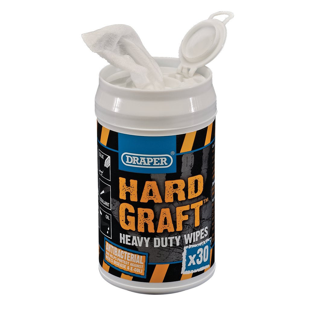 Draper Draper Hard Graft Wipes (Tub of 30) 99774