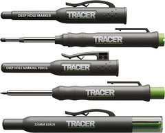 Tracer Deep Hole Construction Pencil Marker, Permanent Marker Pen & 120mm Lead Set AMK3