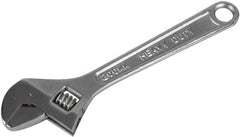 Duratool 8" (200mm) Chrome Finish Adjustable Spanner D03104