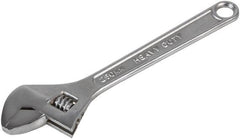 Duratool 10" (250mm) Chrome Finish Adjustable Spanner D03105