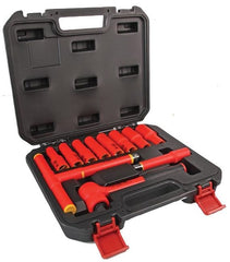 Duratool 1/2" VDE Insulated Socket Set, 12 Piece D030022