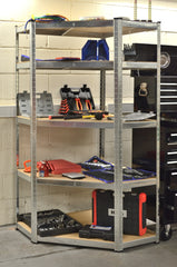 Hilka 175kg 5 Tier Corner Boltless Shelving SHGC8175
