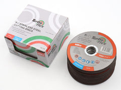 Hilka 115mm SS Cutting Disc Turbo Flex in 40 pce Display TFSS11501