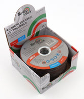Hilka 115mm SS Cutting Disc Turbo Flex in 40 pce Display TFSS11501