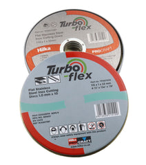 Hilka 10 x 115mm SS Cutting Disc Turbo Flex TFSS11510