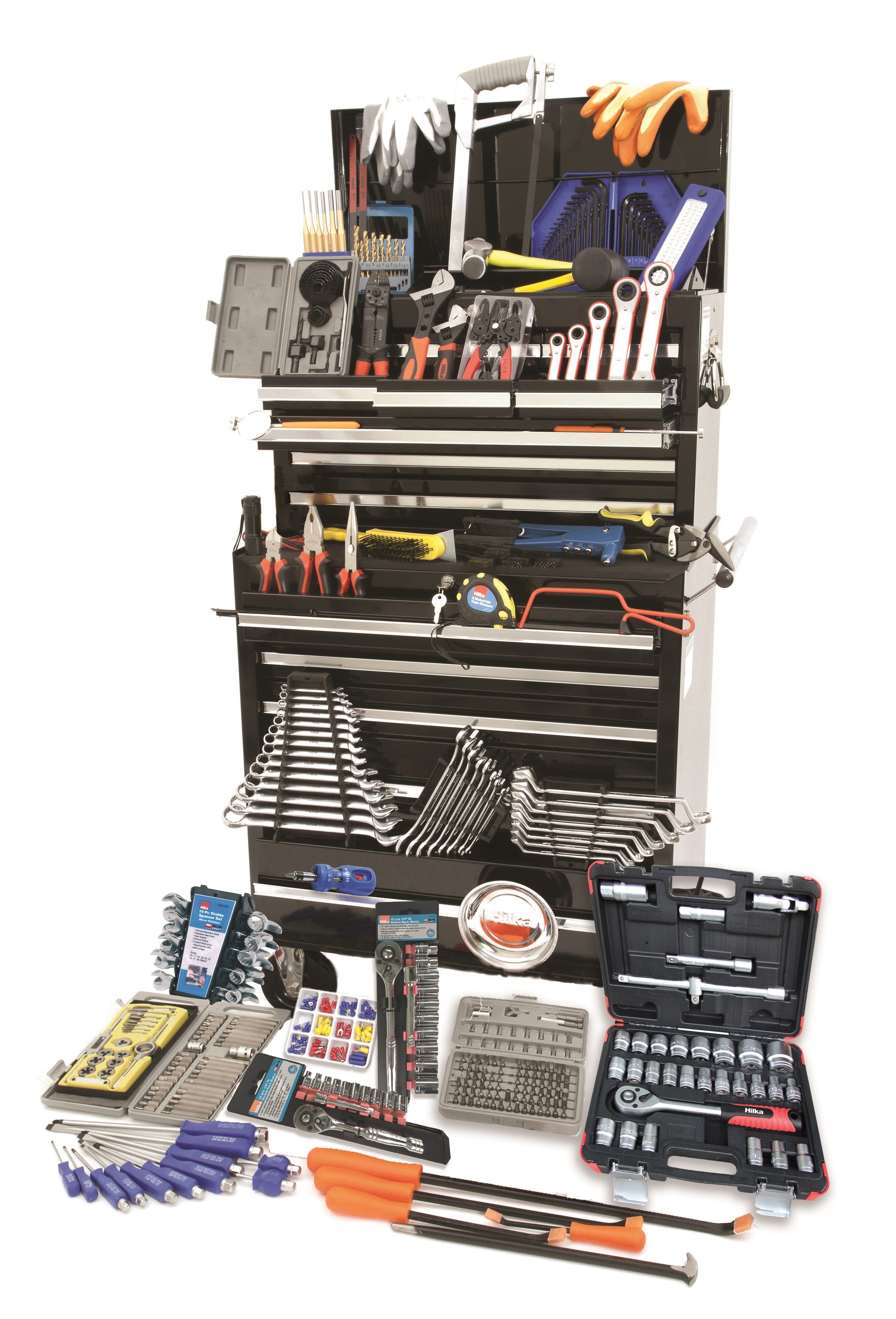 Hilka 489 pce Tool Kit in Pro Chest & Cabinet TK489