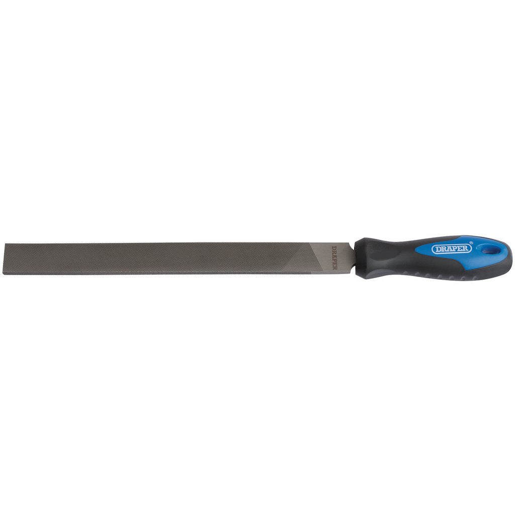Draper Soft Grip Engineers Hand File and Handle, 250mm  00007