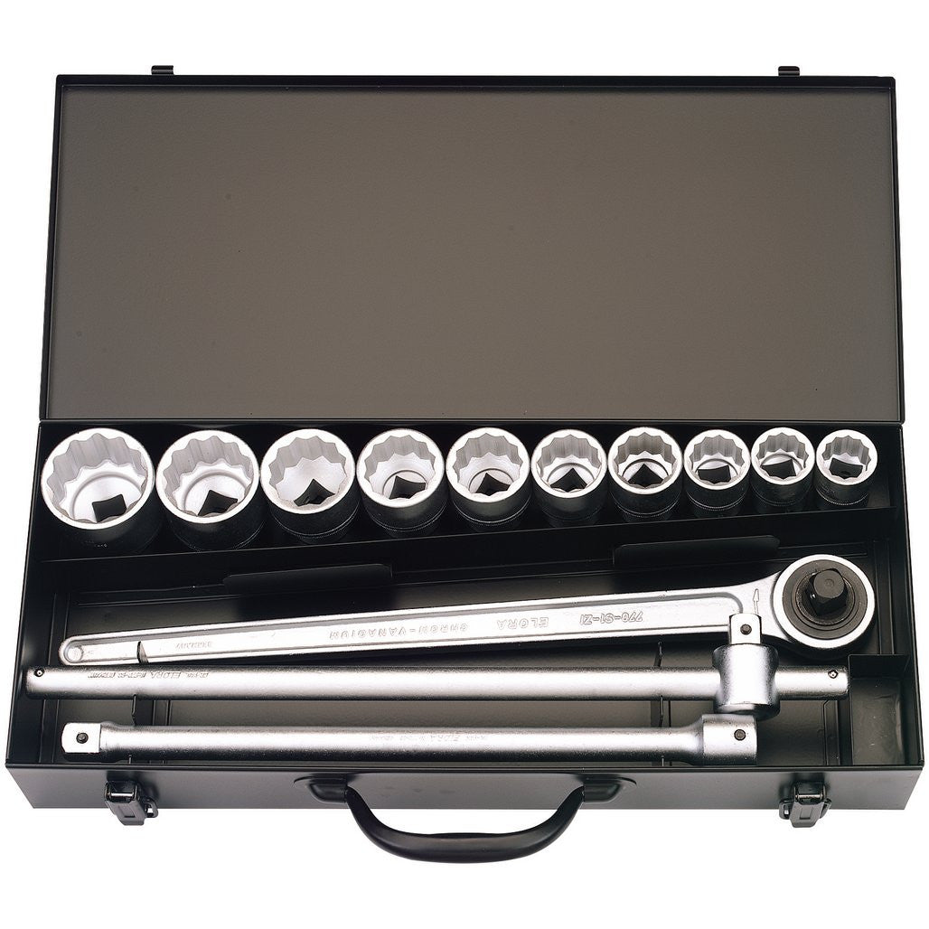 Draper Elora Metric Socket Set, 3/4" Sq. Dr. (13 Piece)  00385