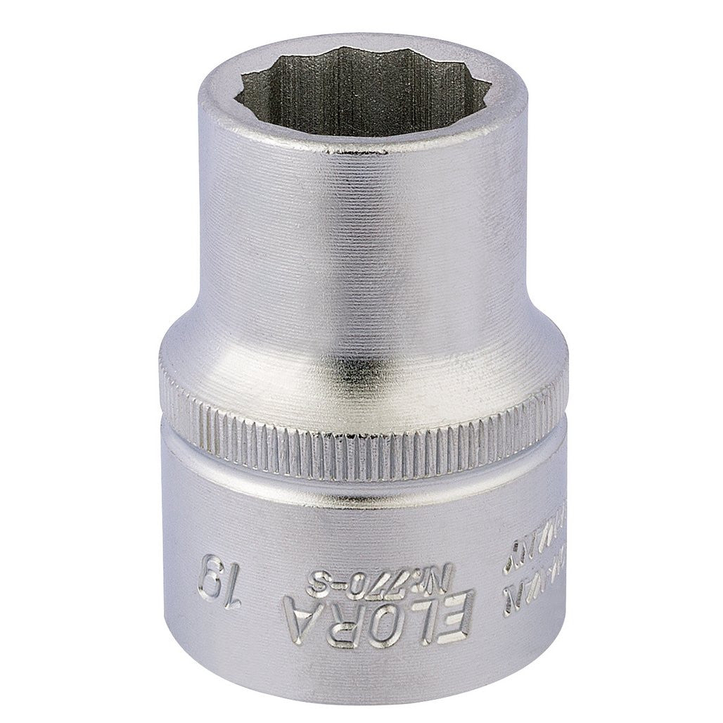 Draper Elora Bi-Hexagon Socket, 3/4" Sq. Dr., 19mm  00682