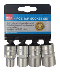 Hilka 4 pce 1/2" Socket Set 01040402