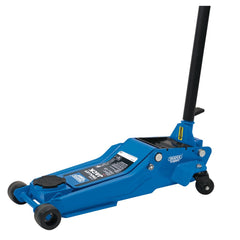 Draper Expert Professional Low Profile Garage Trolley Jack, 3 Tonne, Blue 01106