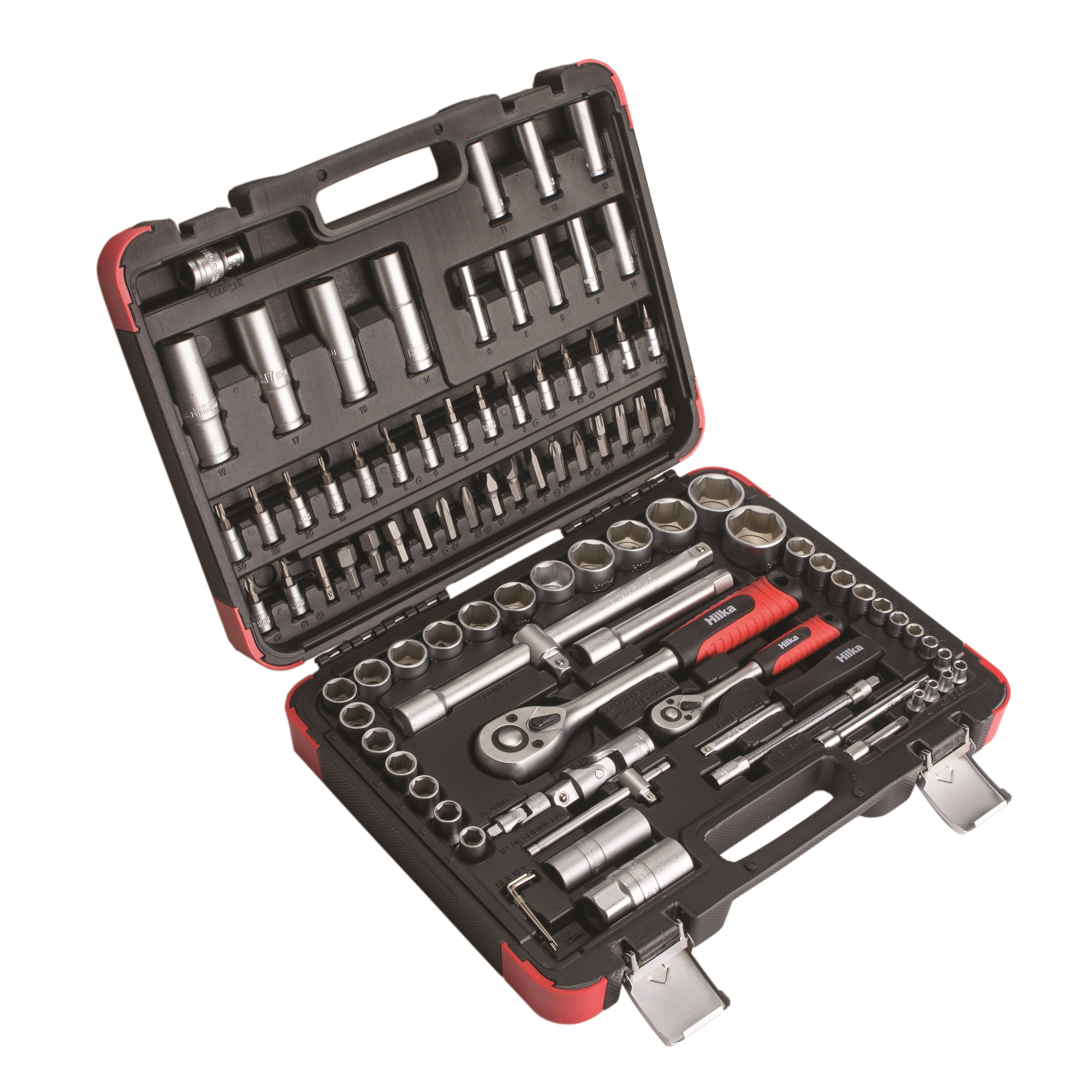 Hilka 94 pce 1/4" & 1/2" Dr Socket Set 01110094