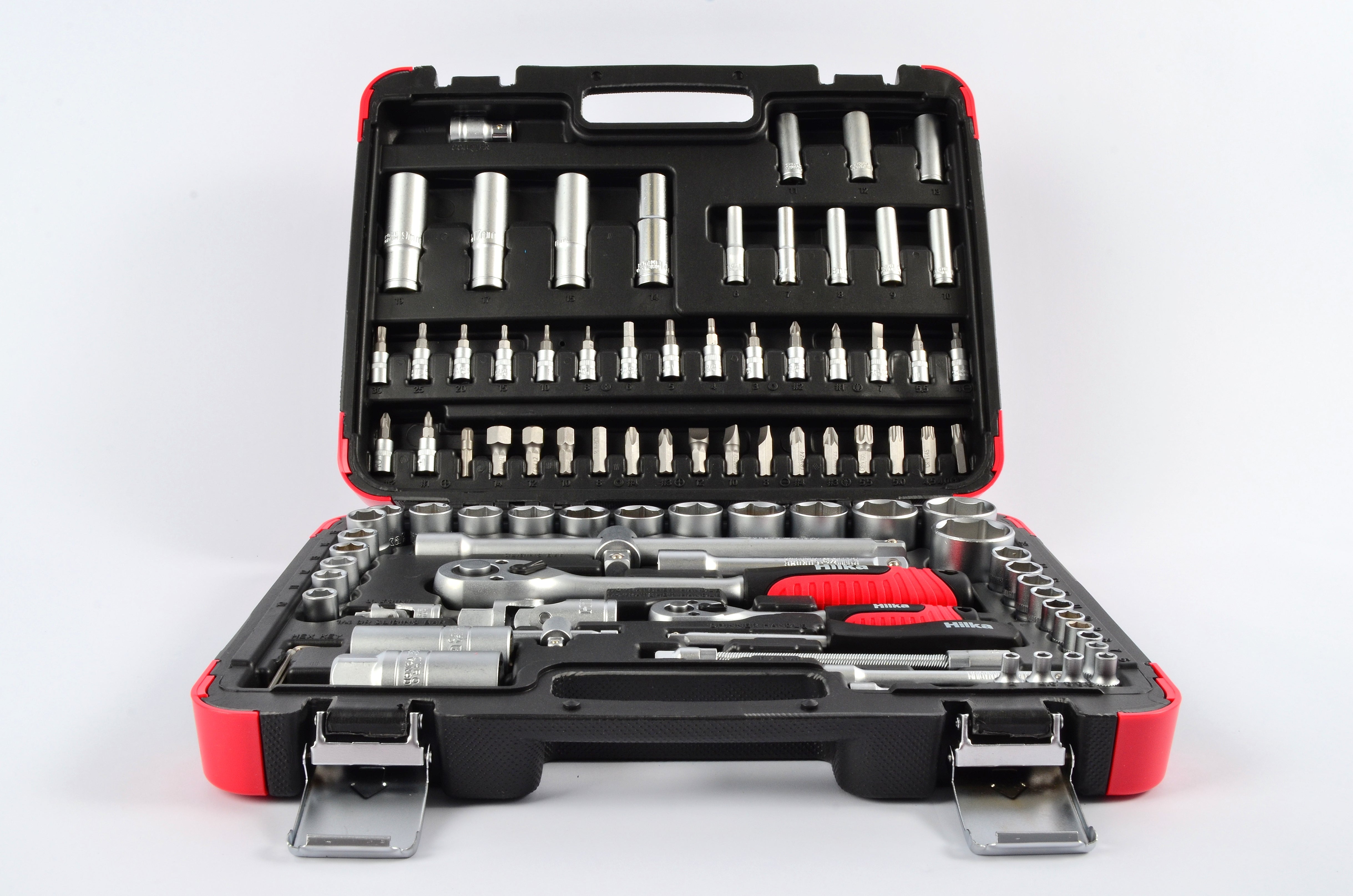 Hilka 94 pce 1/4" & 1/2" Dr Socket Set 01110094
